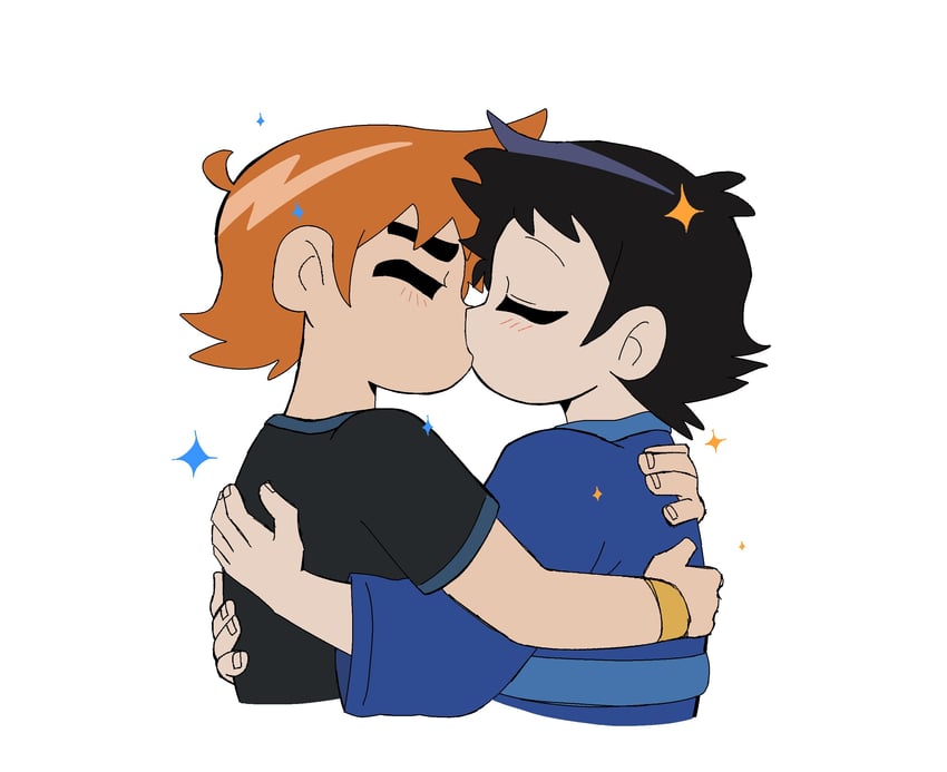 scott pilgrim and wallace wells (scott pilgrim and 1 more) drawn by eatbabies0