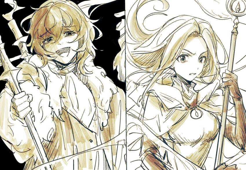 ophilia clement and mattias (octopath traveler and 1 more) drawn by i70936976