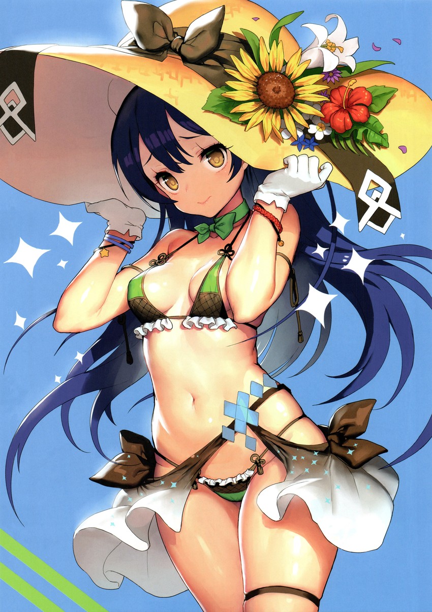 sonoda umi (love live! and 1 more) drawn by kinjo_kuromomo