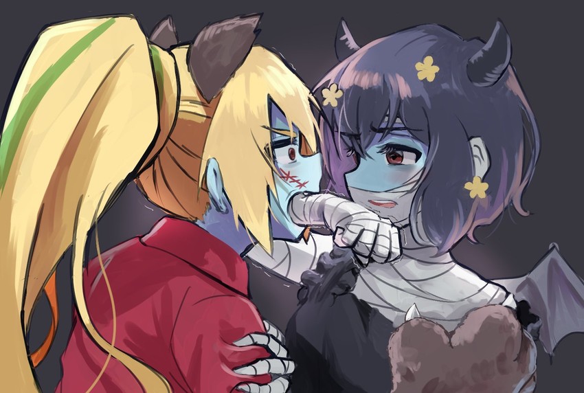 mizuno ai and nikaidou saki (zombie land saga) drawn by sgen