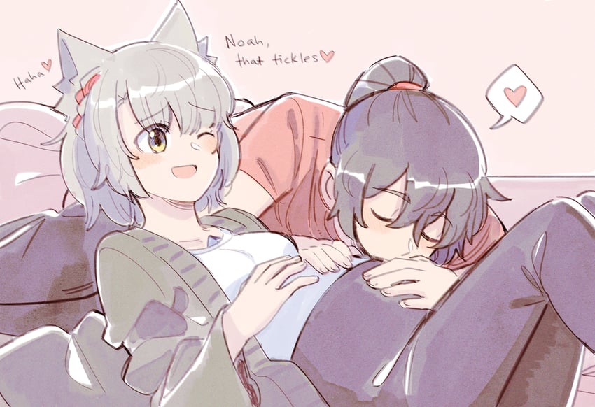 mio and noah (xenoblade chronicles and 1 more) drawn by ange_(angeban93)