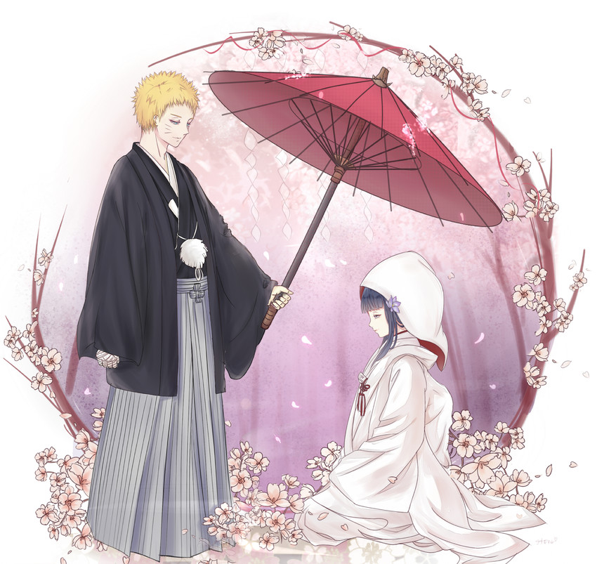 uzumaki naruto and hyuuga hinata (naruto and 1 more) drawn by stone11211