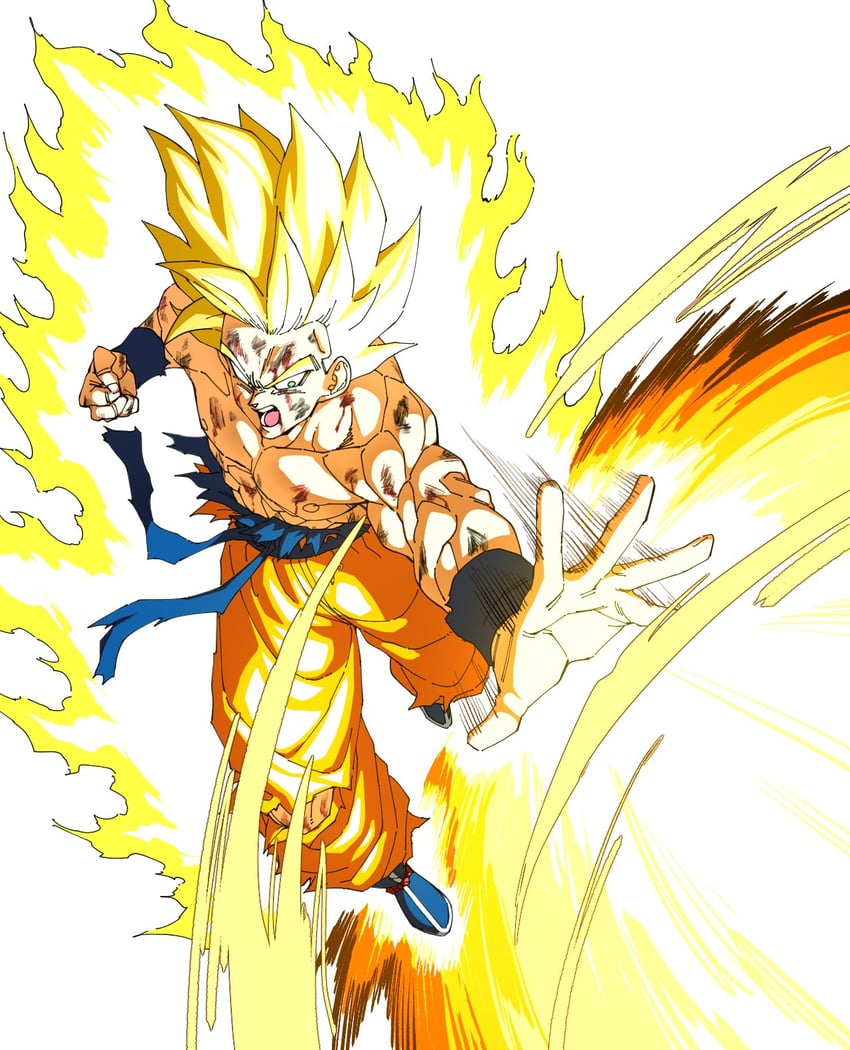 son goku (dragon ball and 1 more) drawn by hello_isedol