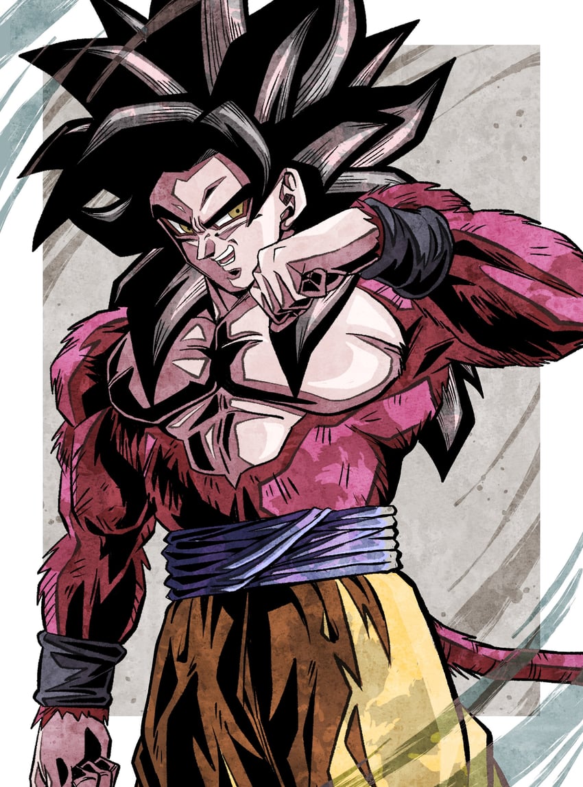 son goku (dragon ball and 1 more) drawn by ushi_(akabec0)