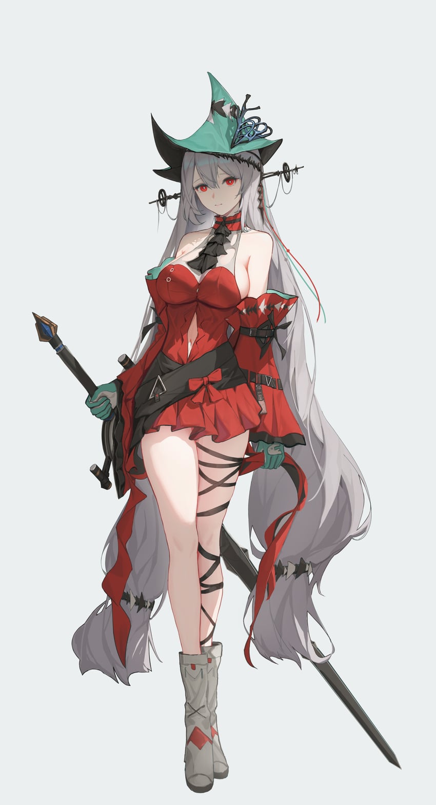 skadi and skadi the corrupting heart (arknights) drawn by ren_xiaoxin