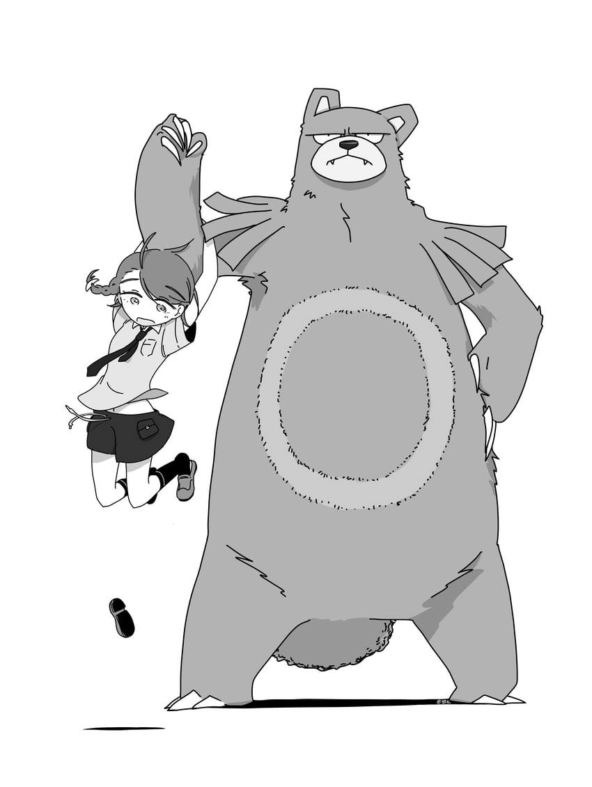 juliana and ursaring (pokemon and 1 more) drawn by taiyaki686