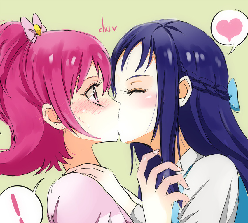 hishikawa rikka and aida mana (precure and 1 more) drawn by naokado