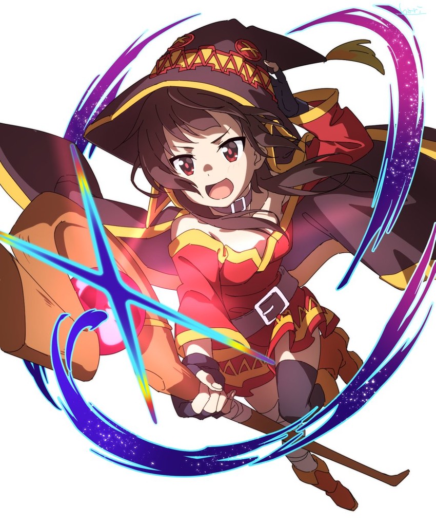 megumin (kono subarashii sekai ni shukufuku wo!) drawn by hari611