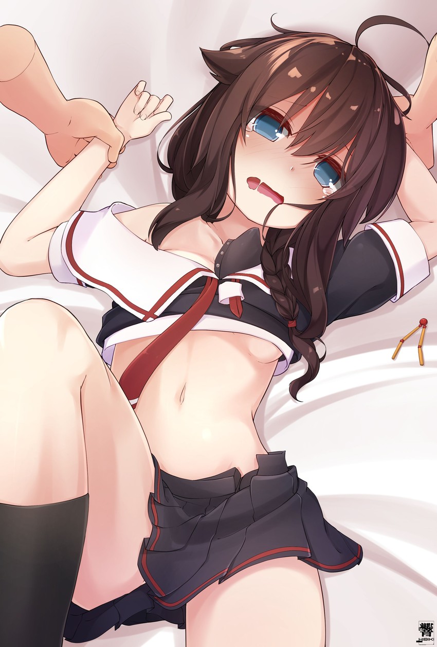 shigure and shigure kai ni (kantai collection) drawn by hibiki_(zerocodo)