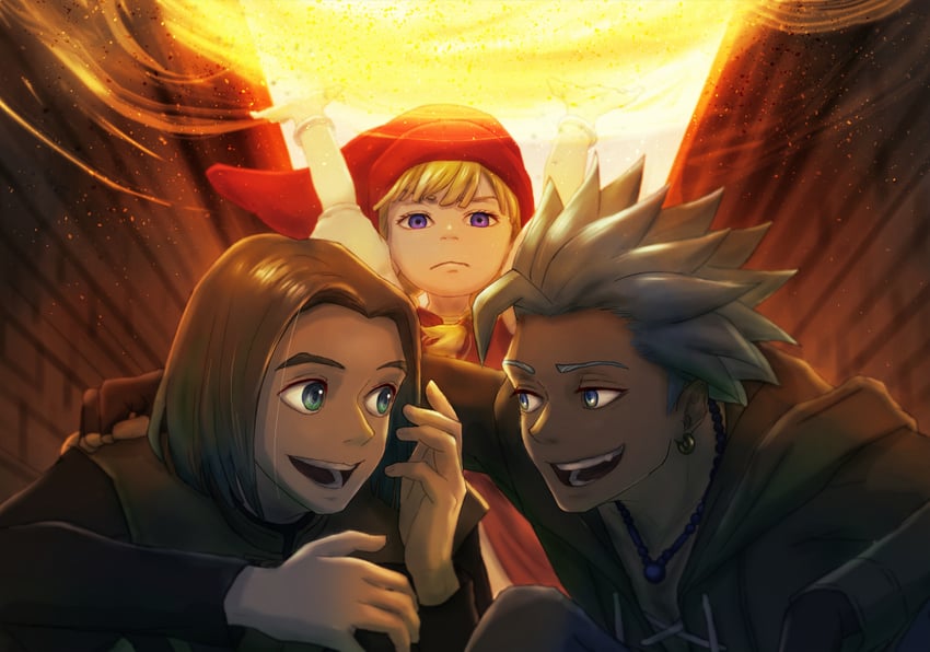 hero, camus, and veronica (dragon quest and 1 more) drawn by popon_(user_eaem5325)