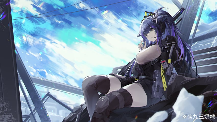 jessica and jessica the liberated (arknights) drawn by jiusan_naitang
