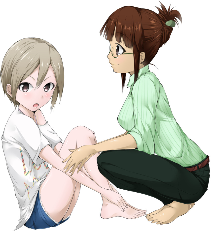 akizuki ritsuko and shiomi syuko (idolmaster and 1 more) drawn by solru