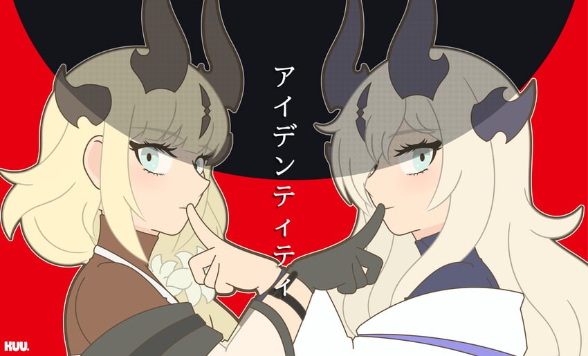 reed, reed the flame shadow, and necrass (arknights and 1 more) drawn by kuhl-notes