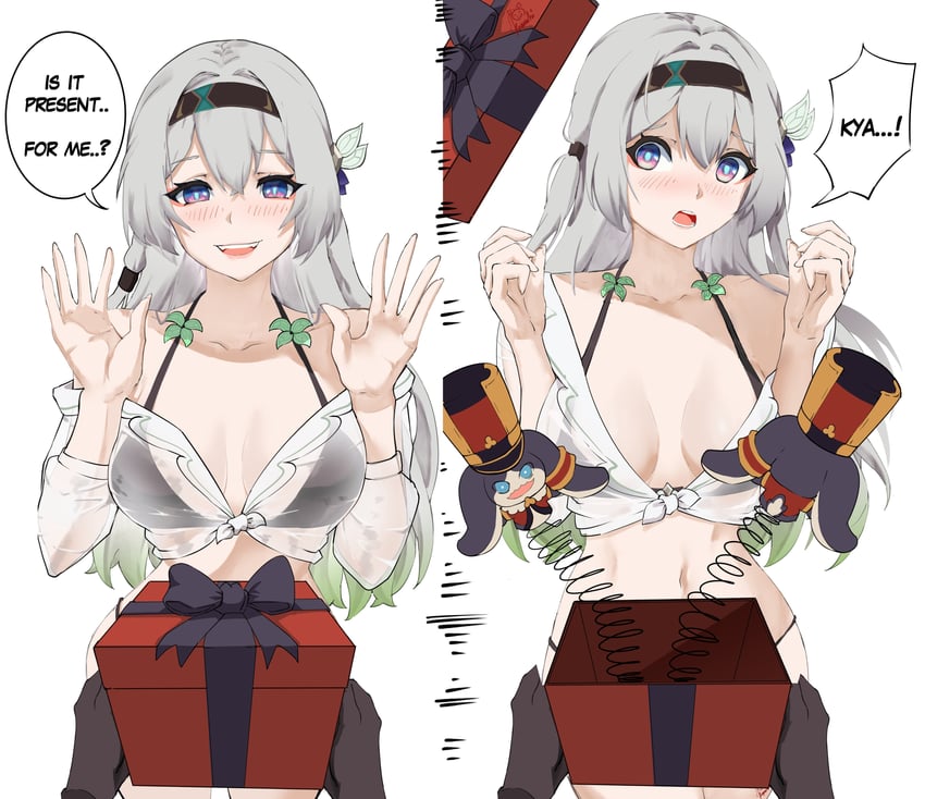 firefly and pom-pom (honkai and 1 more) drawn by kagurachi