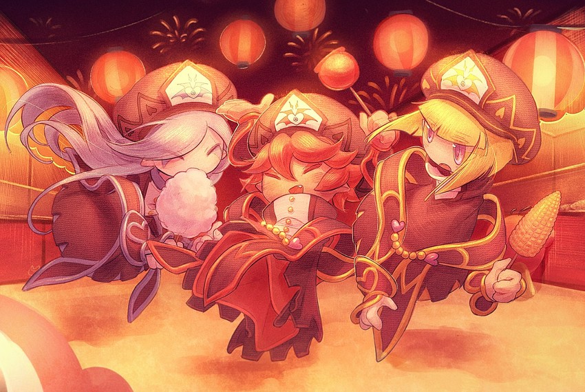 zan partizanne, francisca, and flamberge (kirby and 1 more) drawn by somayumi