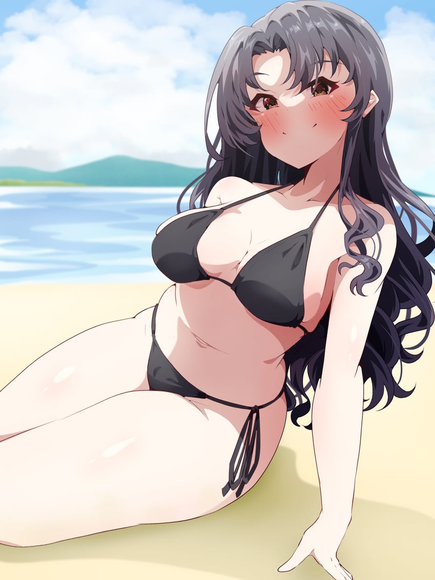 takayama sayoko (idolmaster and 1 more) drawn by clark_grimms