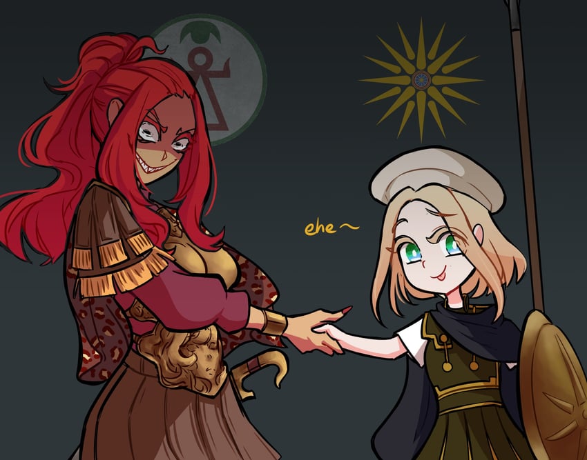 hannibal and macedonian-chan (original) drawn by centurii-chan