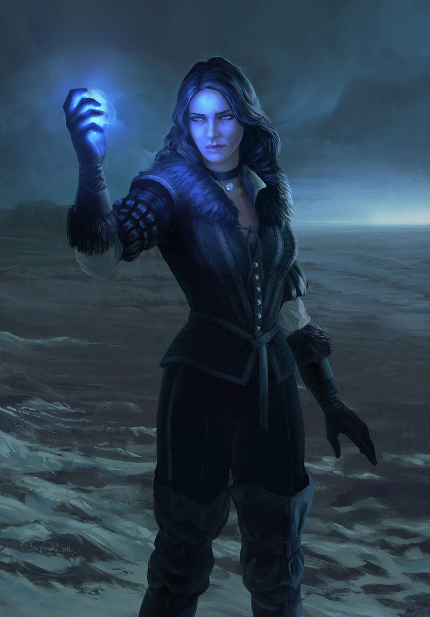 yennefer of vengerberg (the witcher) drawn by anna_kurdziel