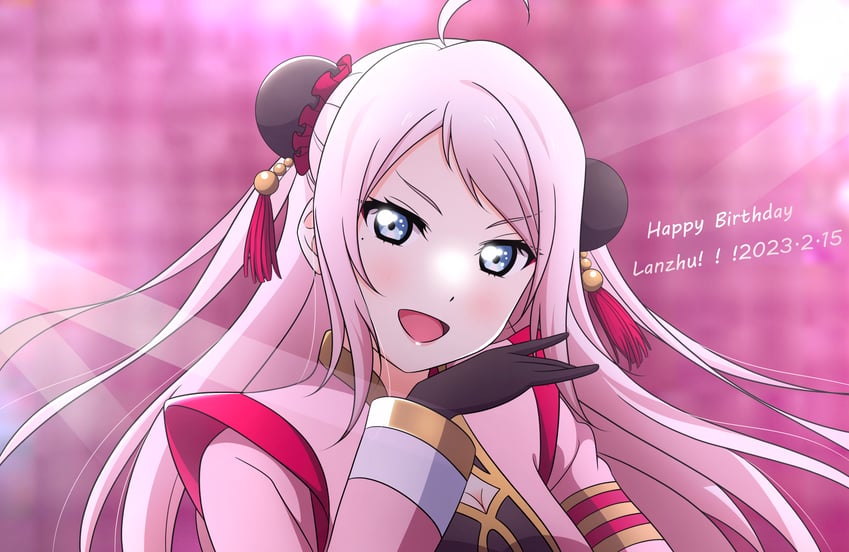 zhong lanzhu (love live! and 1 more) drawn by kujo_awenn