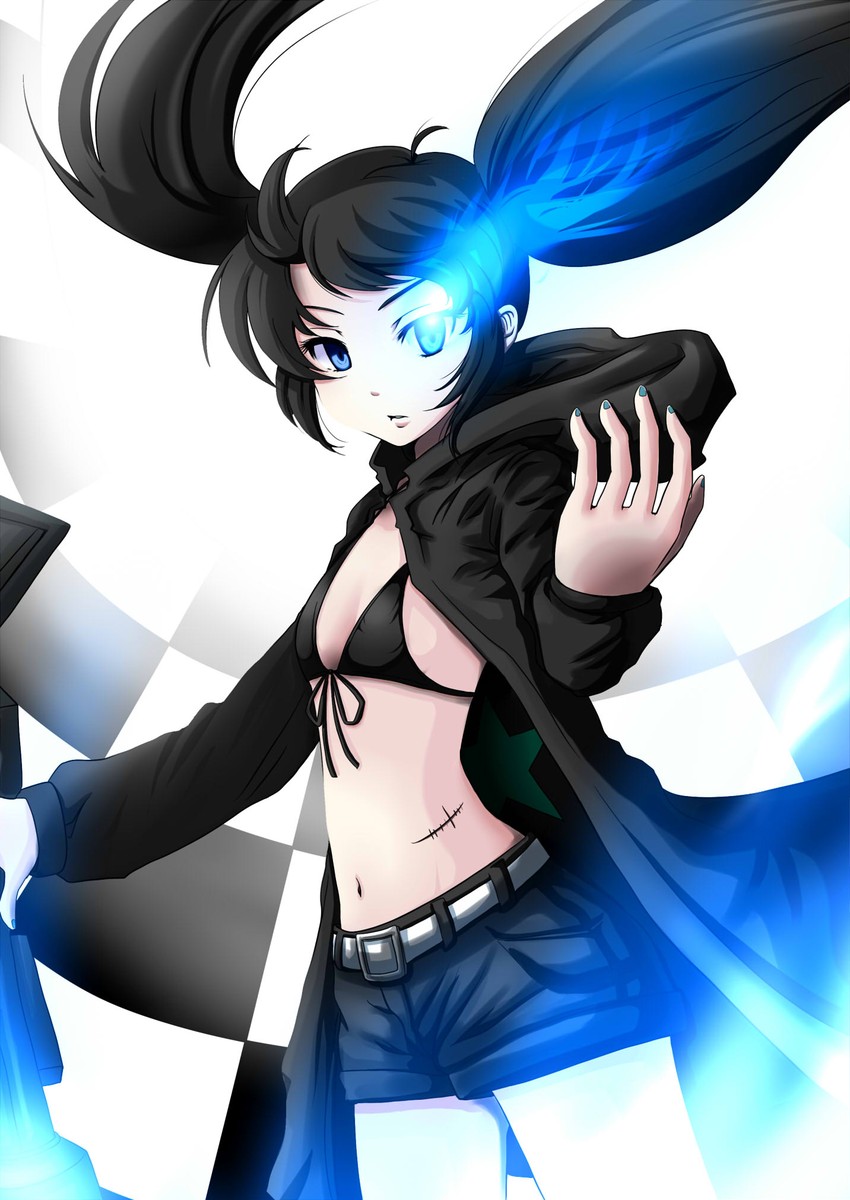 black rock shooter (black rock shooter) drawn by nekota_susumu