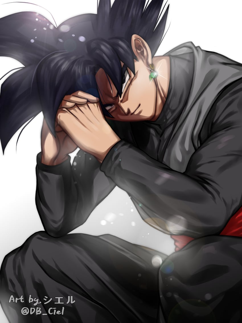 goku black (dragon ball and 1 more) drawn by tarutobi