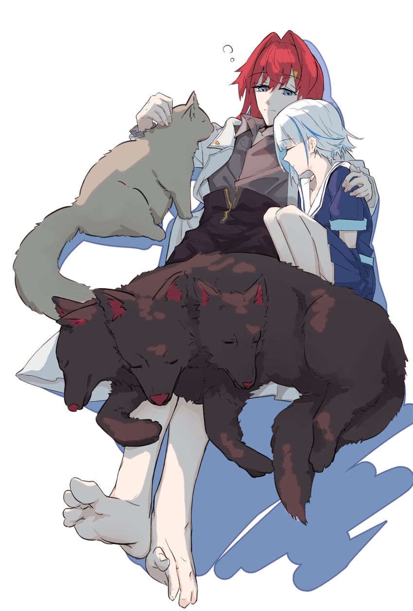 lize helesta, ange katrina, and inui toko (nijisanji) drawn by elmida