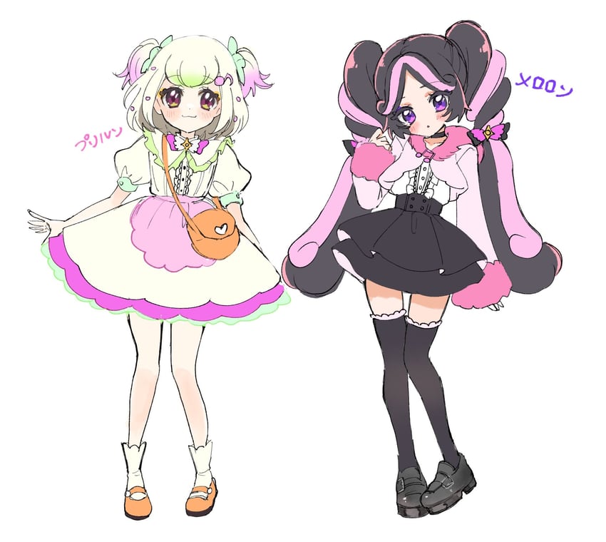 purirun and meroron (precure and 1 more) drawn by yumi_san0112