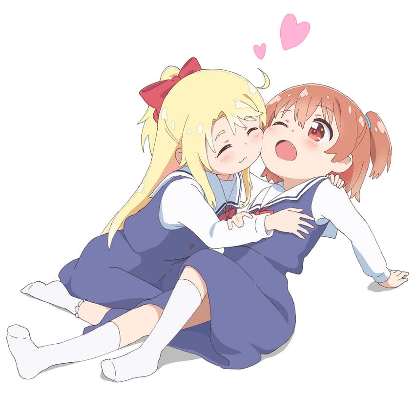 himesaka noa and hoshino hinata (watashi ni tenshi ga maiorita!) drawn by yohira_works