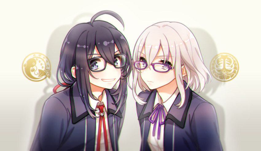 namazuo toushirou and honebami toushirou (touken ranbu) drawn by deretta