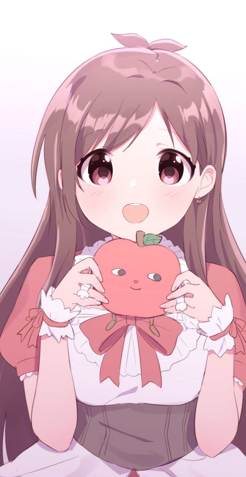 tsujino akari and ringorou (idolmaster and 1 more) drawn by norada
