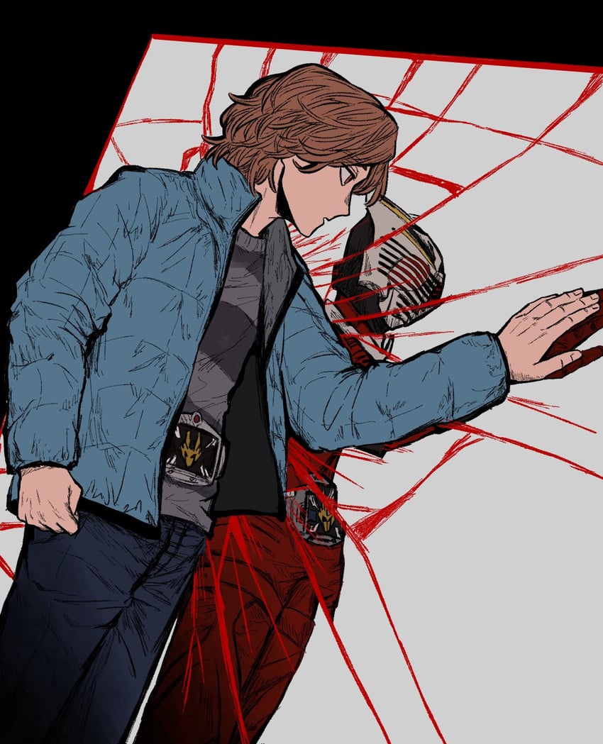 kamen rider ryuki and kido shinji (kamen rider and 1 more) drawn by tantotete904