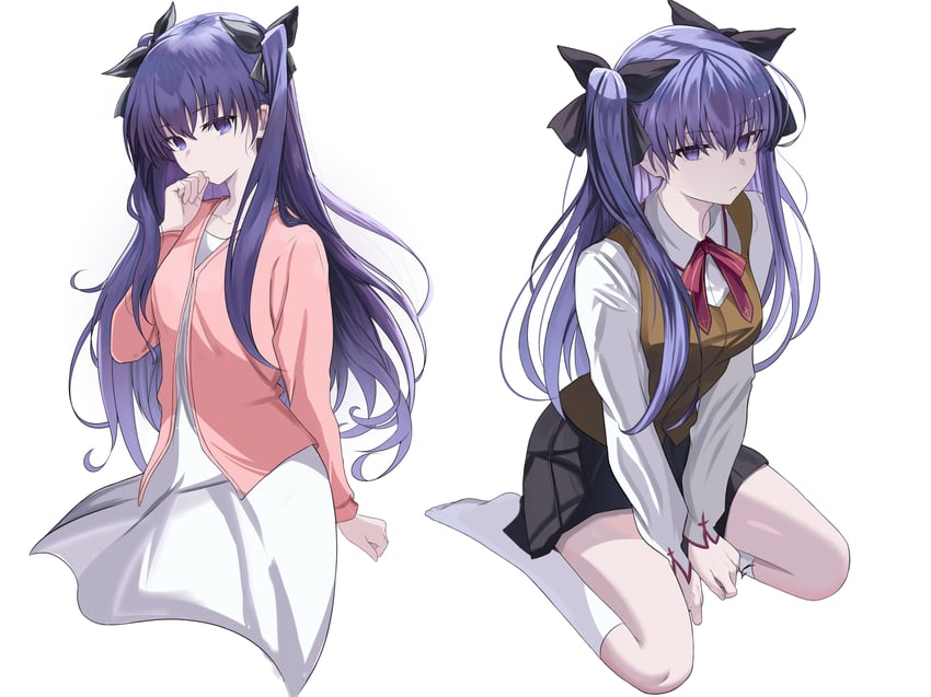 tohsaka rin and matou sakura (fate and 2 more) drawn by shokobr