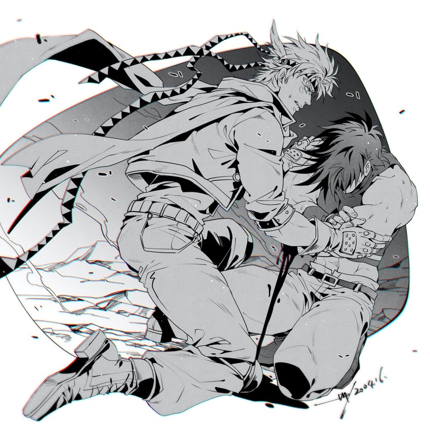 joseph joestar and caesar anthonio zeppeli (jojo no kimyou na bouken and 1 more) drawn by sashiyu