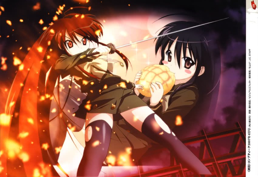 shana and alastor (shakugan no shana) drawn by fujii_masahiro