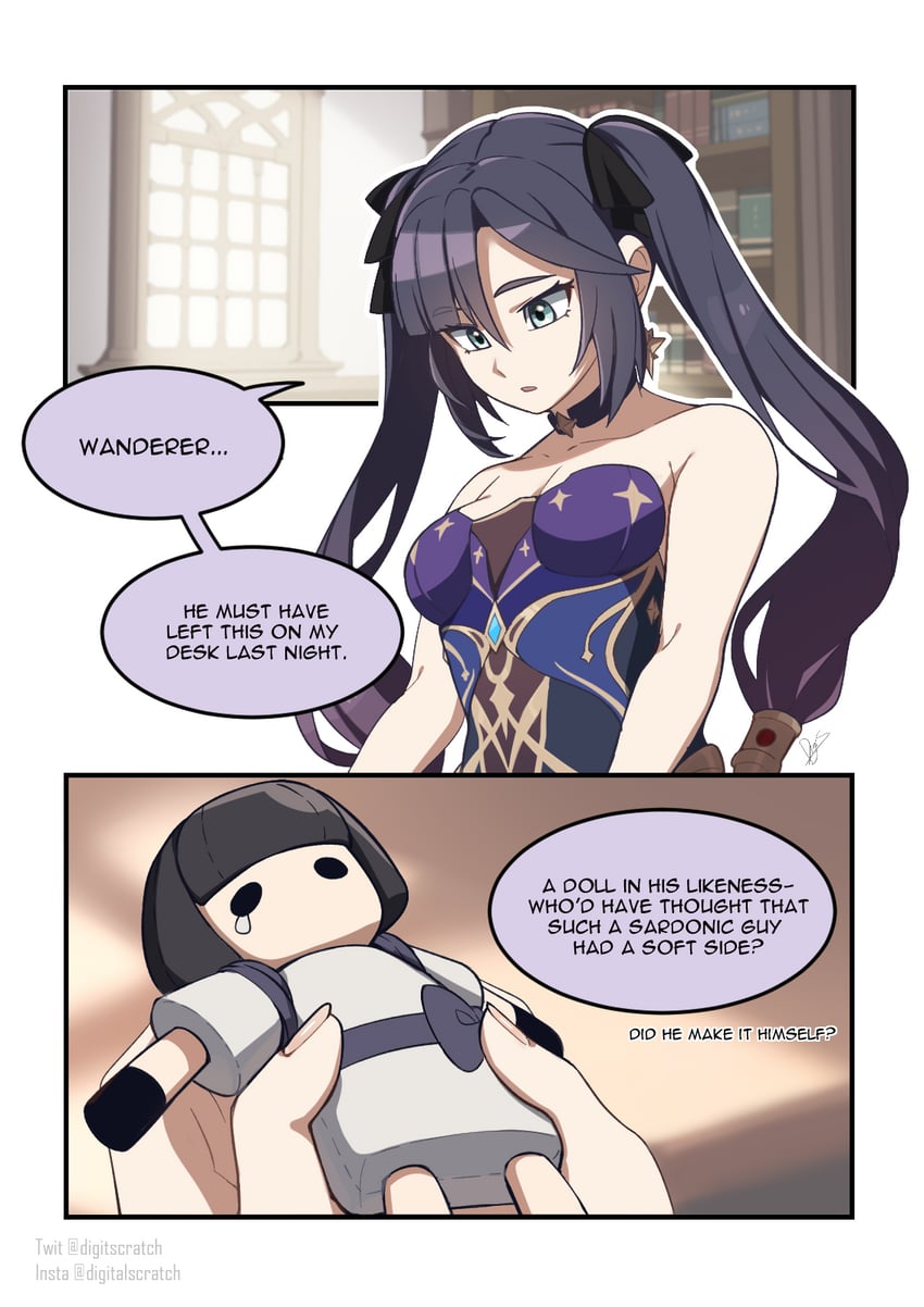 mona (genshin impact) drawn by digitalscratch