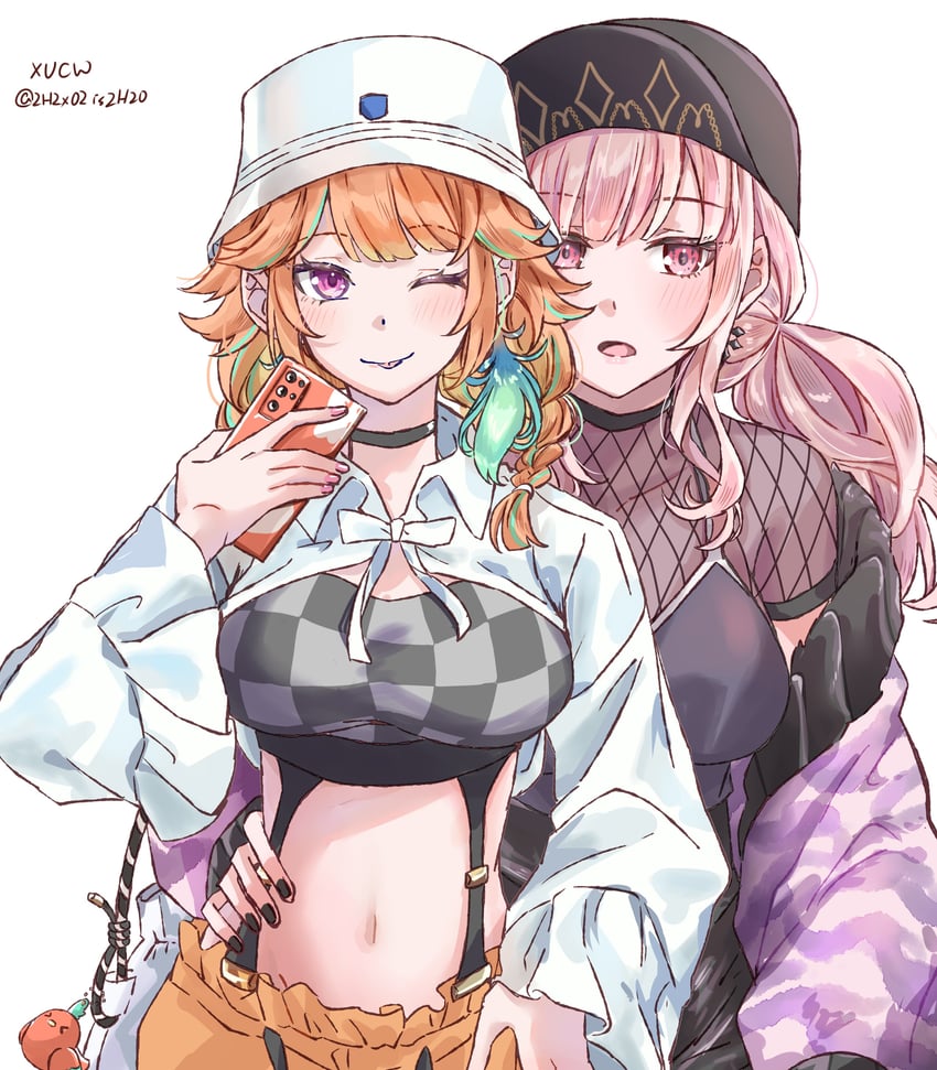 mori calliope, takanashi kiara, and kotori (hololive and 1 more) drawn by xu_chin-wen