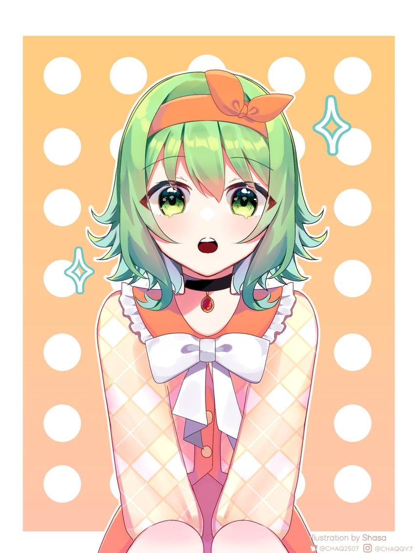 gumi (vocaloid and 1 more) drawn by shasa_-_lagi_ngomis