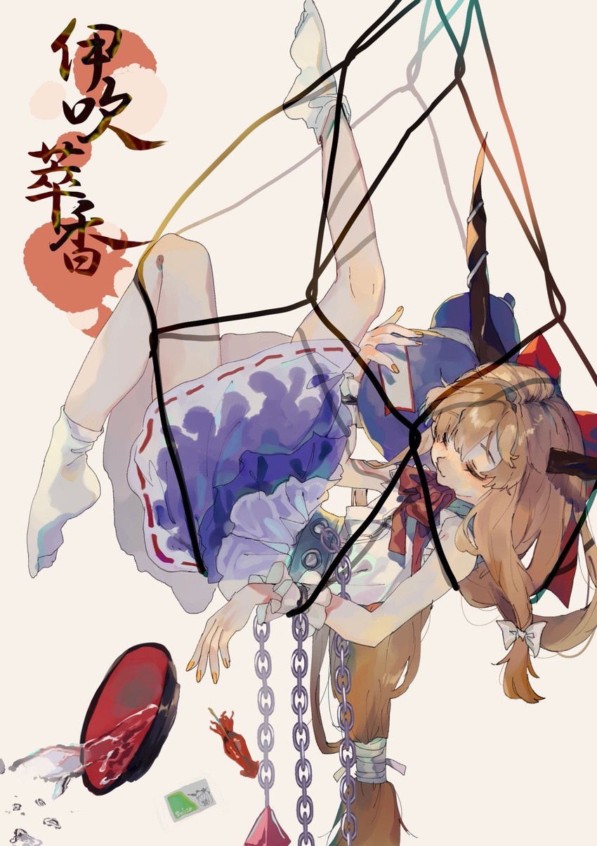 ibuki suika (touhou and 1 more) drawn by shinjitsu_no_kuchi