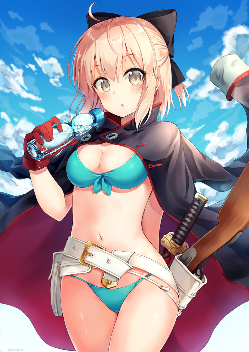 okita souji (fate and 1 more) drawn by nonono_(nononotea)