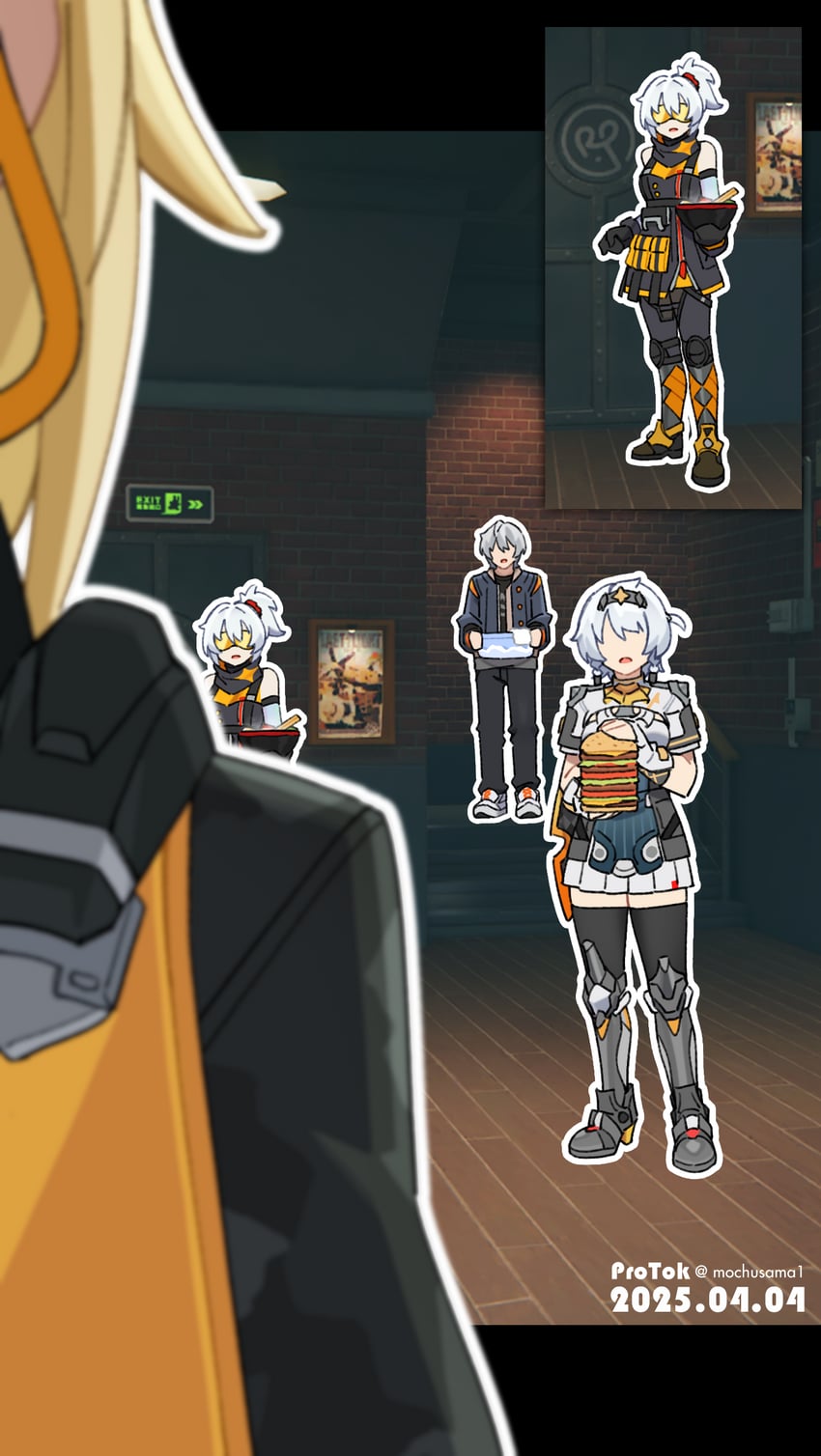 wise, anby demara, trigger, and soldier 11 (zenless zone zero) drawn by mochusama