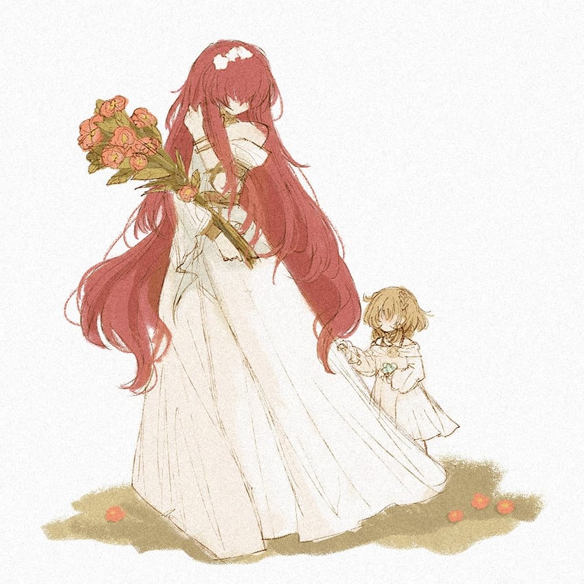 aglaea and tribios (honkai and 1 more) drawn by xu_(i4i52ii9)