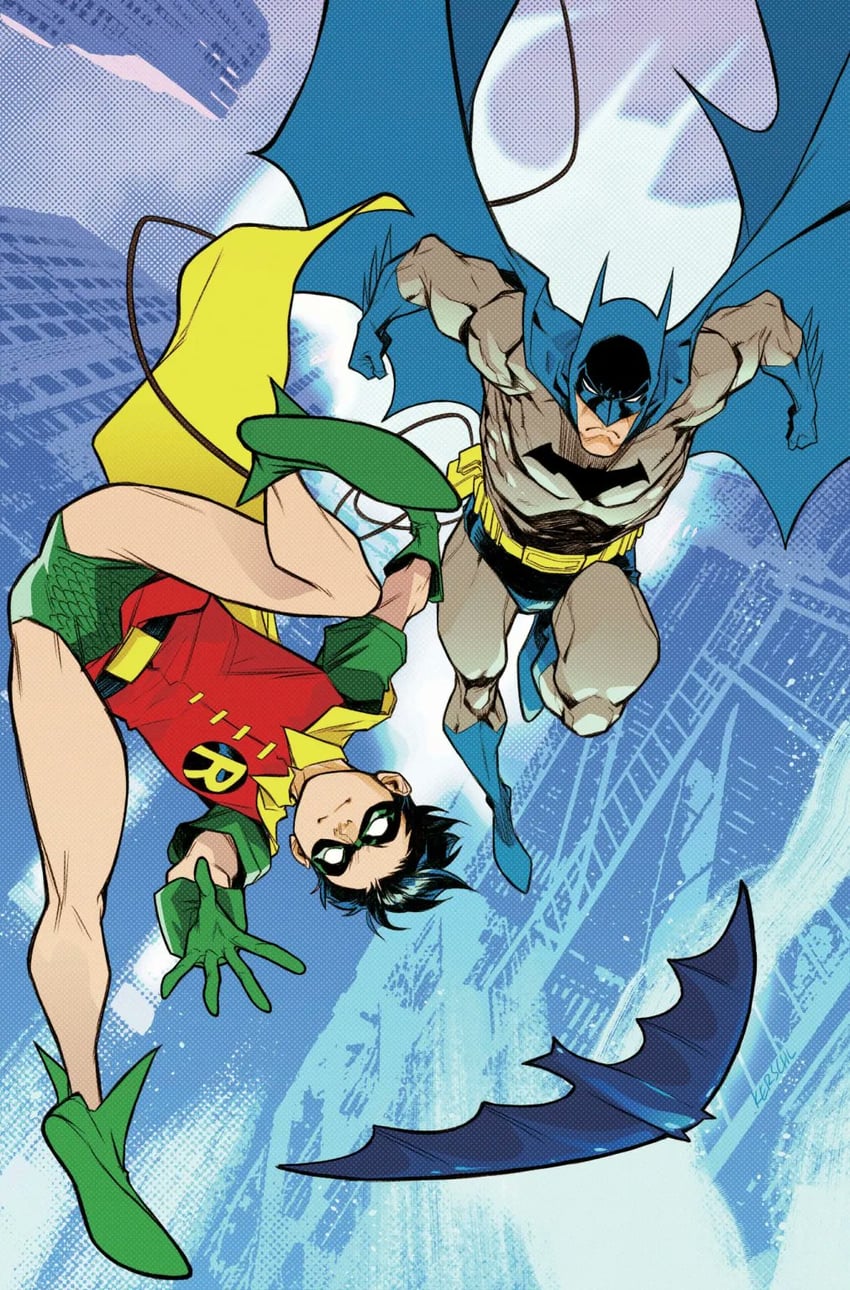 batman, robin, bruce wayne, and dick grayson (dc comics and 1 more) drawn by chris_samnee