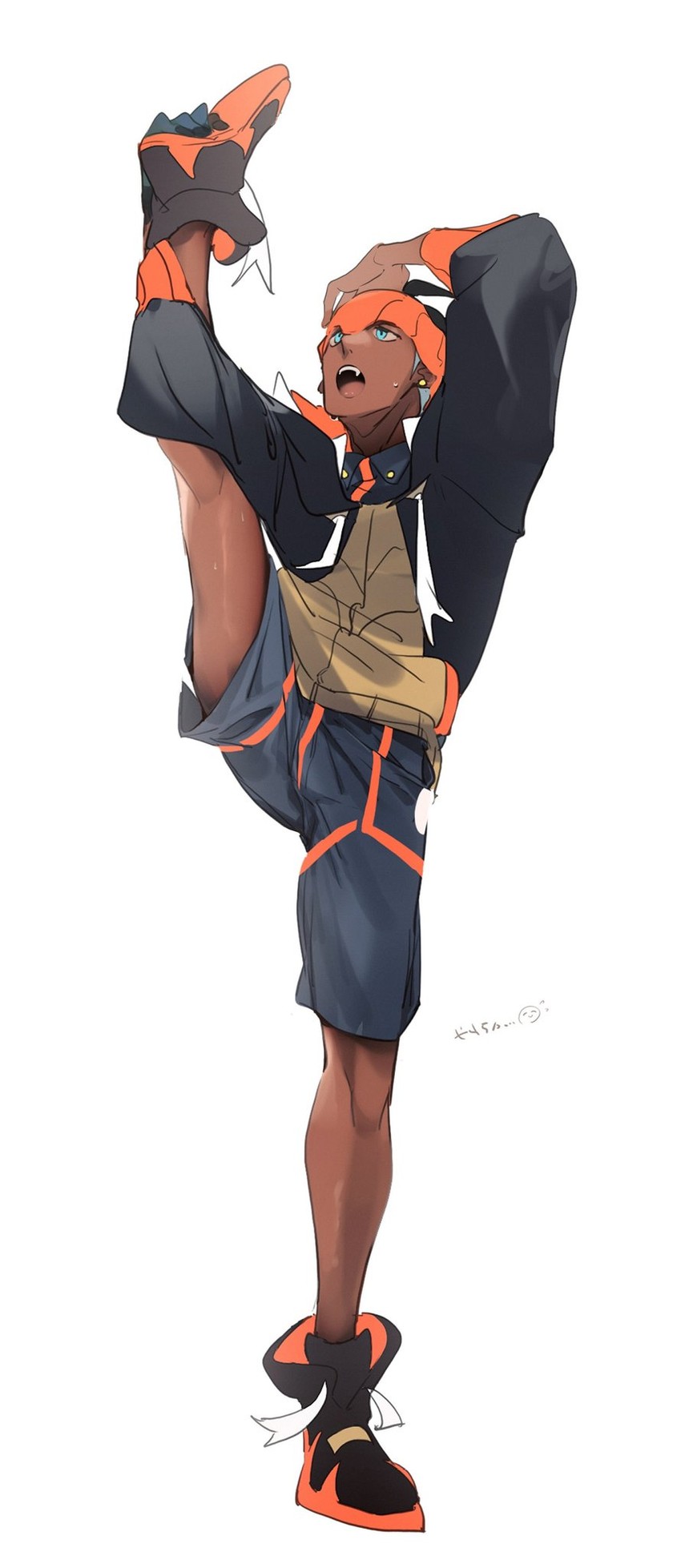 raihan (pokemon and 1 more) drawn by no-kan