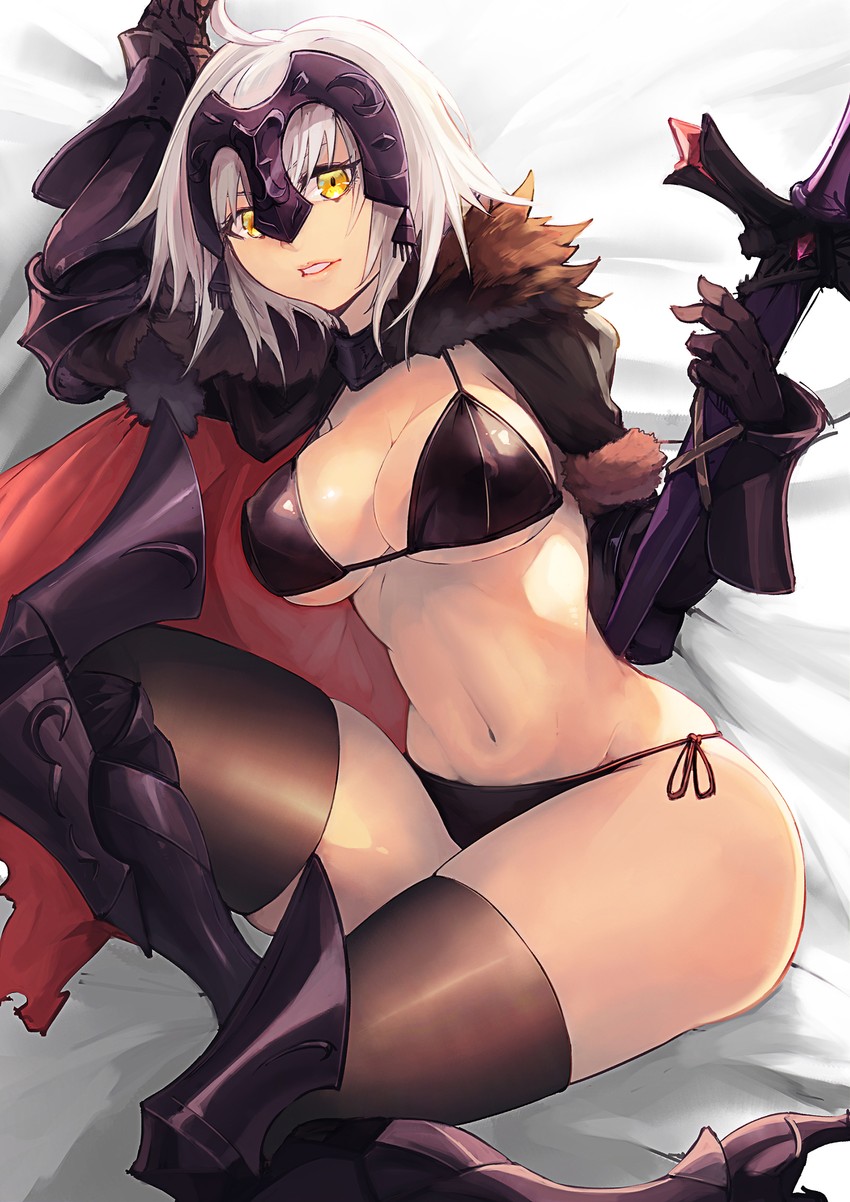 jeanne d'arc alter (fate and 1 more) drawn by srsojiro