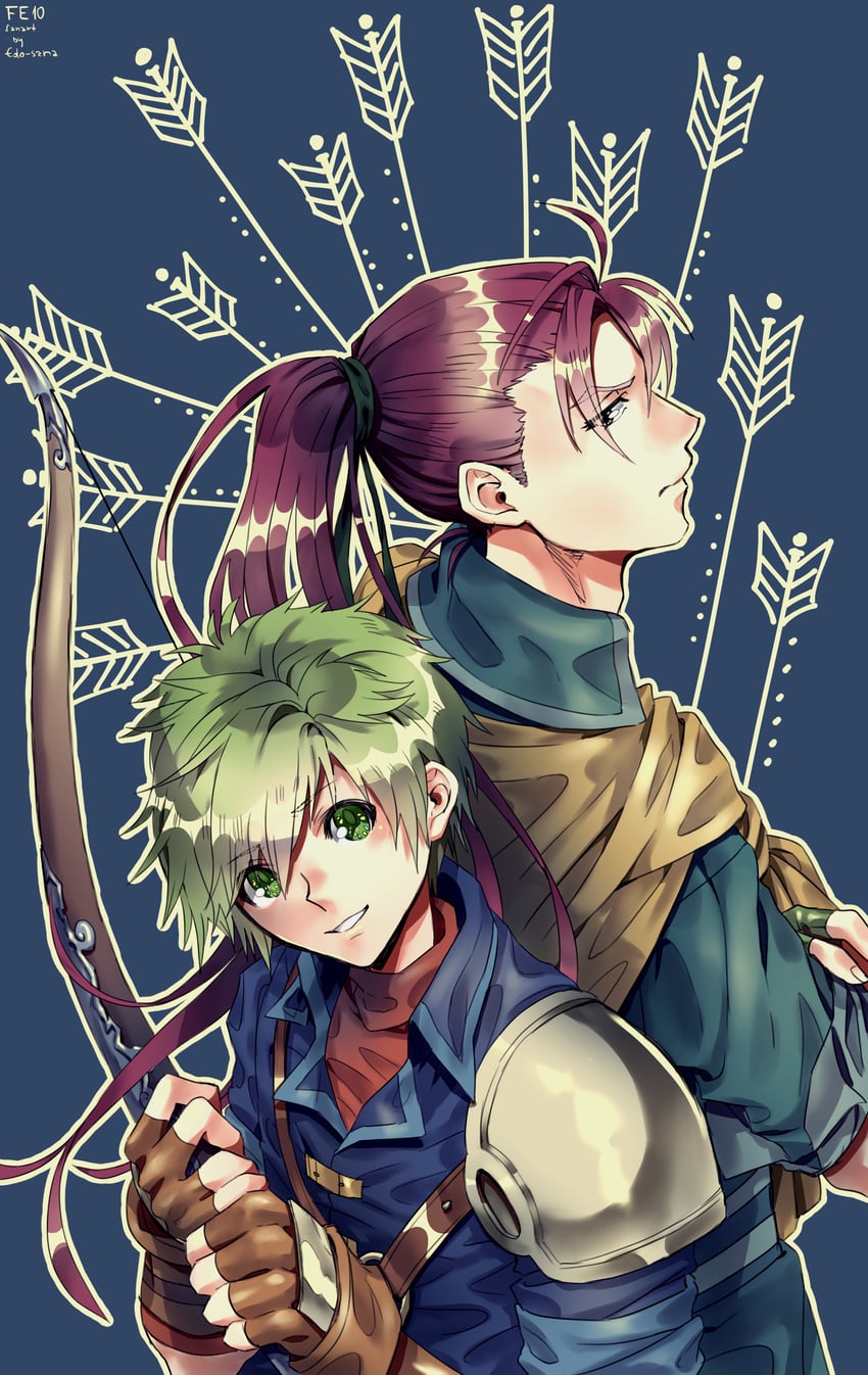 rolf and shinon (fire emblem and 1 more) drawn by edo-sama