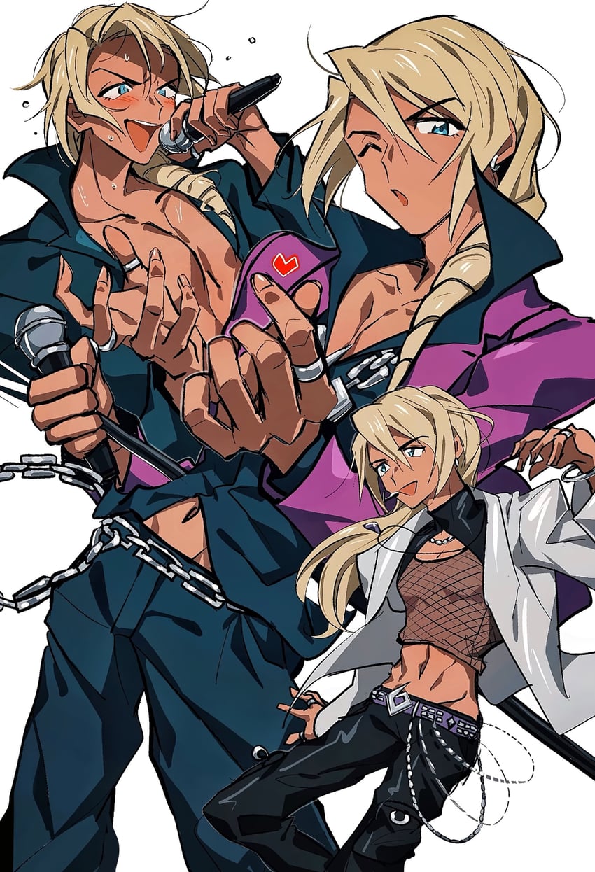 klavier gavin (ace attorney and 1 more) drawn by grgrton