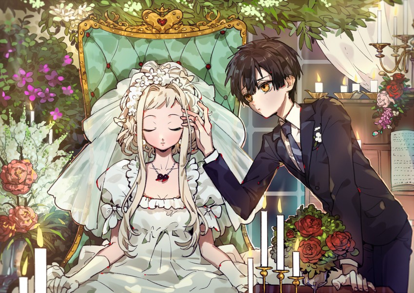 hanako and yashiro nene (jibaku shounen hanako-kun) drawn by han_jiu_(456116642)