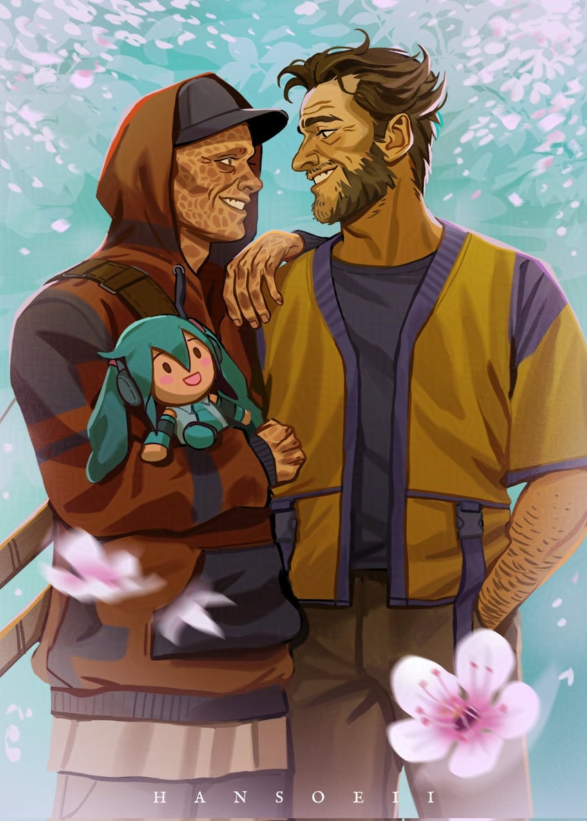 hatsune miku, wolverine, and deadpool (vocaloid and 5 more) drawn by hansoeii