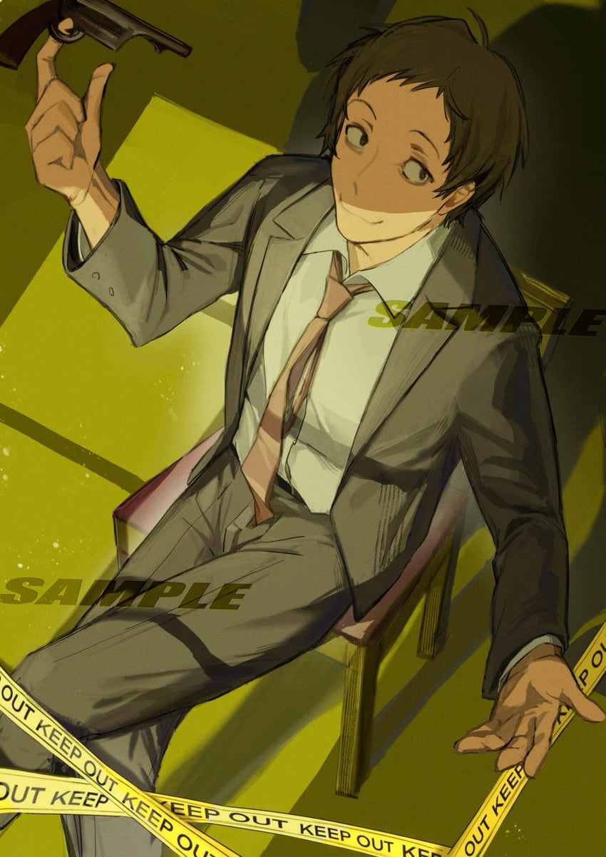 adachi tooru (persona and 1 more) drawn by baobing
