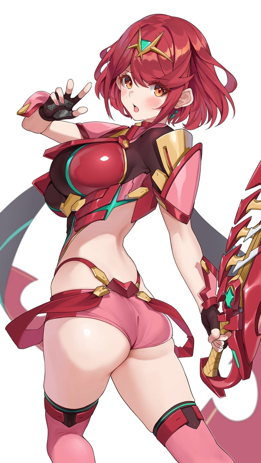 pyra (xenoblade chronicles and 1 more) drawn by matrix16